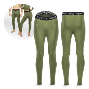 Ciepłe spodnie termiczne unisex 4FIZJO ACTIVE HEAT zielone