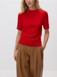 Gładki sweter - czerwony