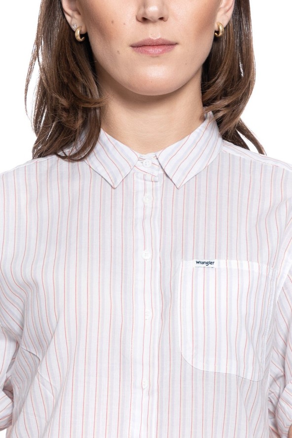 DAMSKA KOSZULA MATERIAŁOWA WRANGLER SUMMER SHIRT LAVENDAR HAZE W5R71YP14 112130319