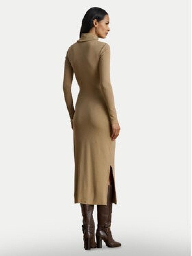 LAUREN RALPH LAUREN Sukienka dzianinowa 200980028003 Beżowy Slim Fit