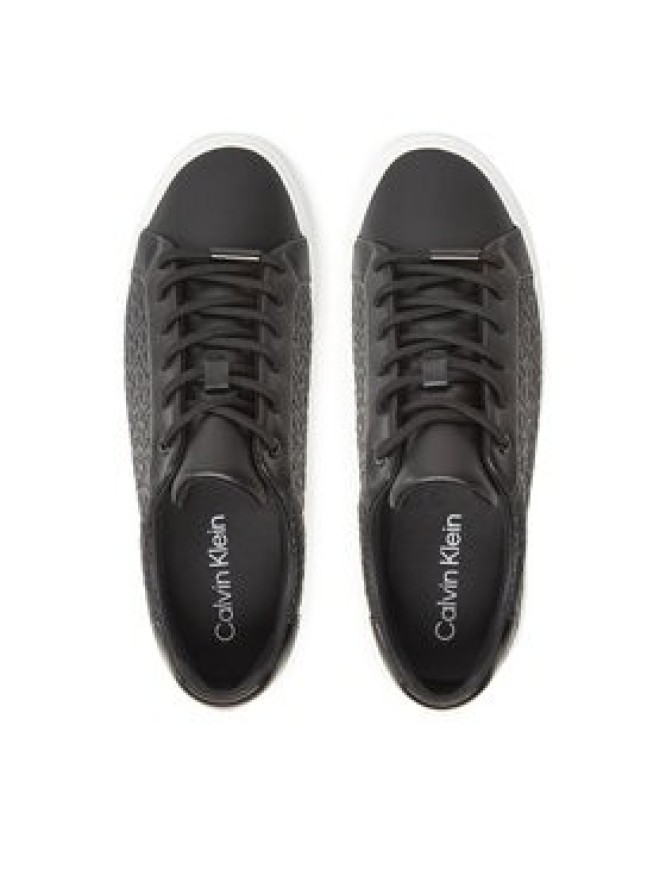 Calvin Klein Sneakersy Vulc Lace Up Mono Pu HW0HW02573 Czarny