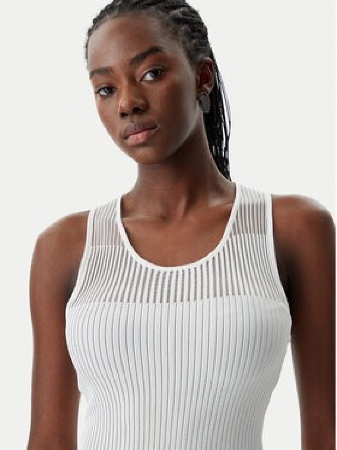 PINKO Sukienka dzianinowa 104802 A2GJ Biały Regular Fit