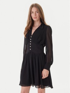 Morgan Sukienka codzienna 251-ROPLIS Czarny Loose Fit