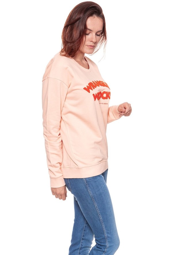 BLUZA WRANGLER DAMSKA WROCKS SWEAT PEACH PARFAIT W601OHYUD 112130375