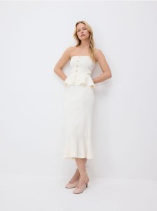 Czółenka z ozdobnym wiązaniem - brudny róż