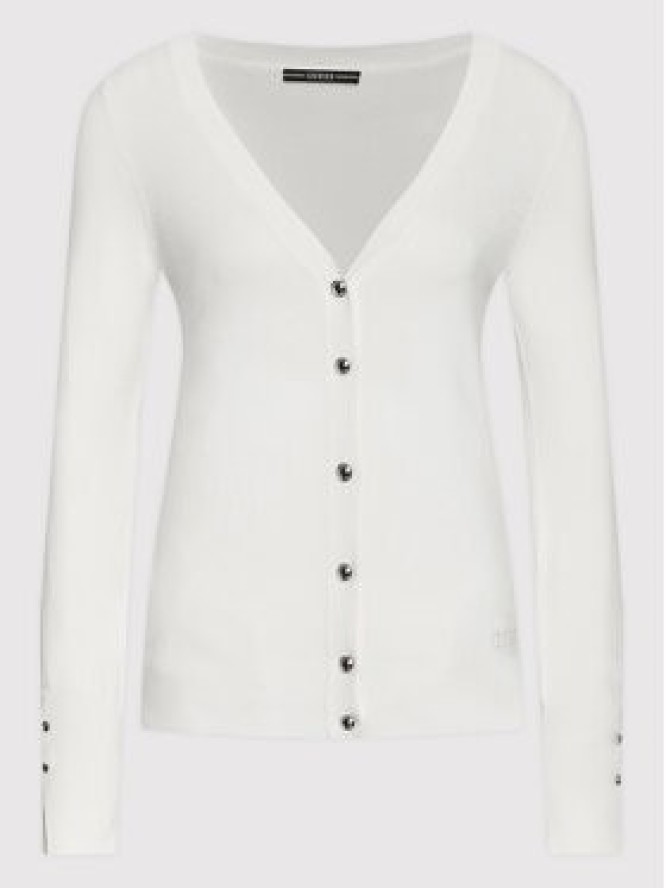 Guess Kardigan Zena W2YR33 Z2V62 Biały Regular Fit