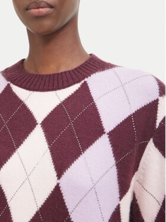 Guess Sweter W6BR48 Z1447 Bordowy Regular Fit