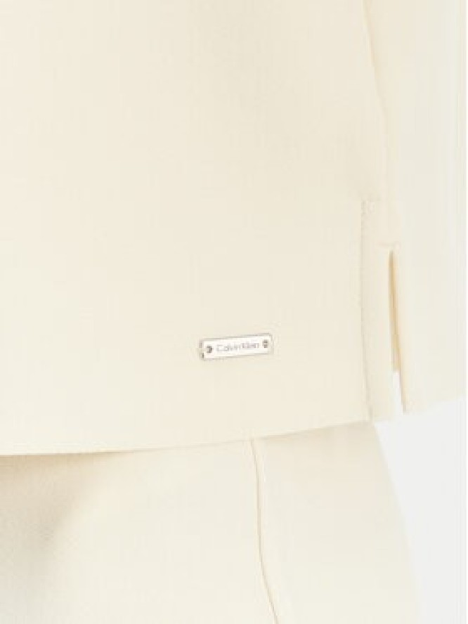 Calvin Klein Polo LV044E241G Beżowy Relaxed Fit