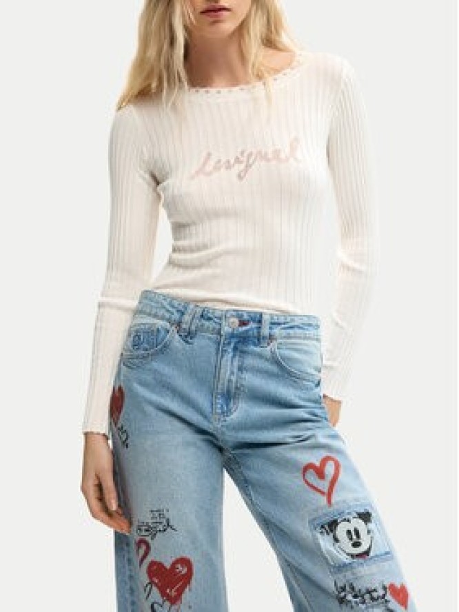 Desigual Jeansy Herry 26SWDD16 Niebieski Straight Fit