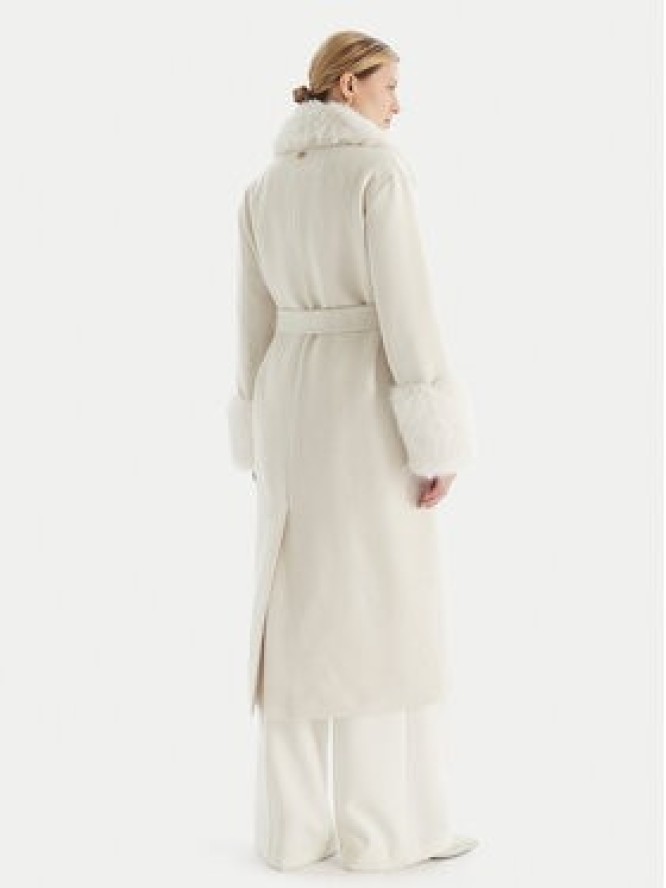 TWINSET Płaszcz zimowy 252TT2040 Écru Regular Fit