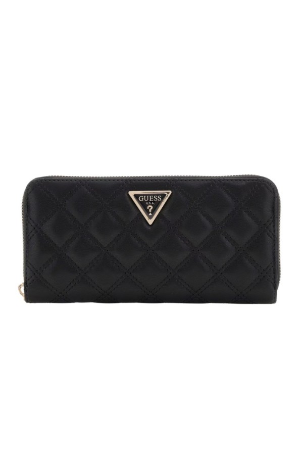 GUESS Czarny duży portfel damski Laurel