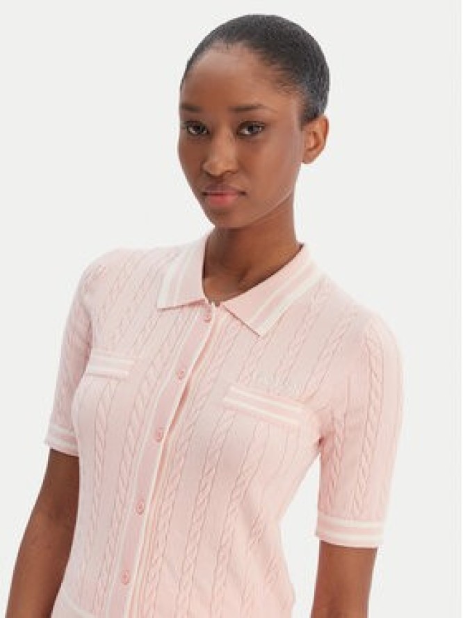 Guess Kardigan V6RR02 Z4652 Różowy Regular Fit