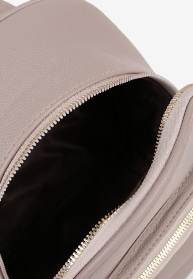 Szary Plecak z Odpinanymi Szelkami i Dodatkowymi Kieszonkami Milinia