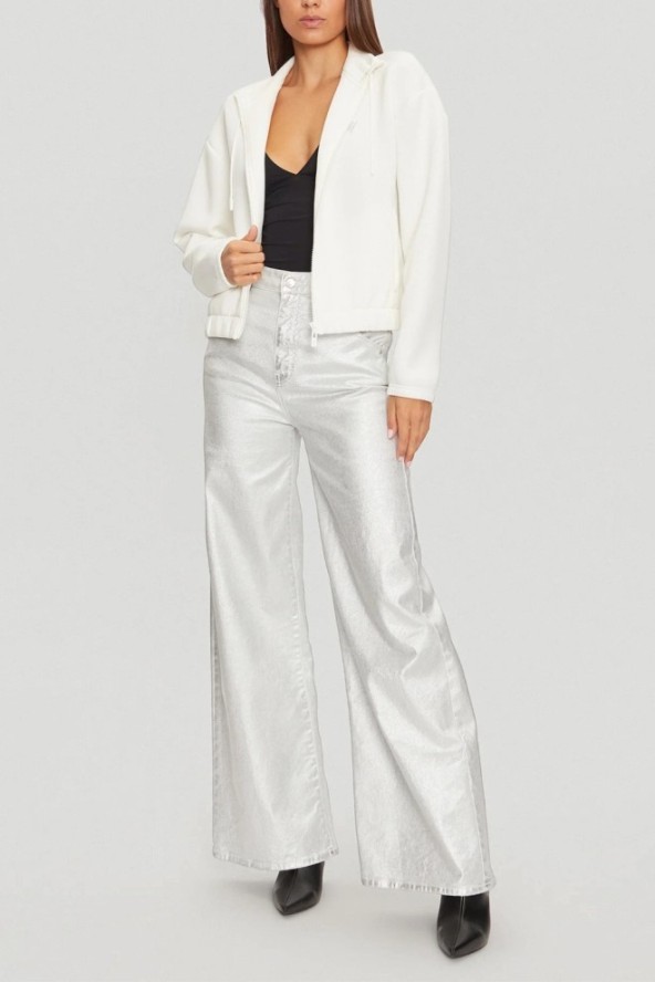 GUESS Beżowa bluza damska Cecilia, Rozmiar S