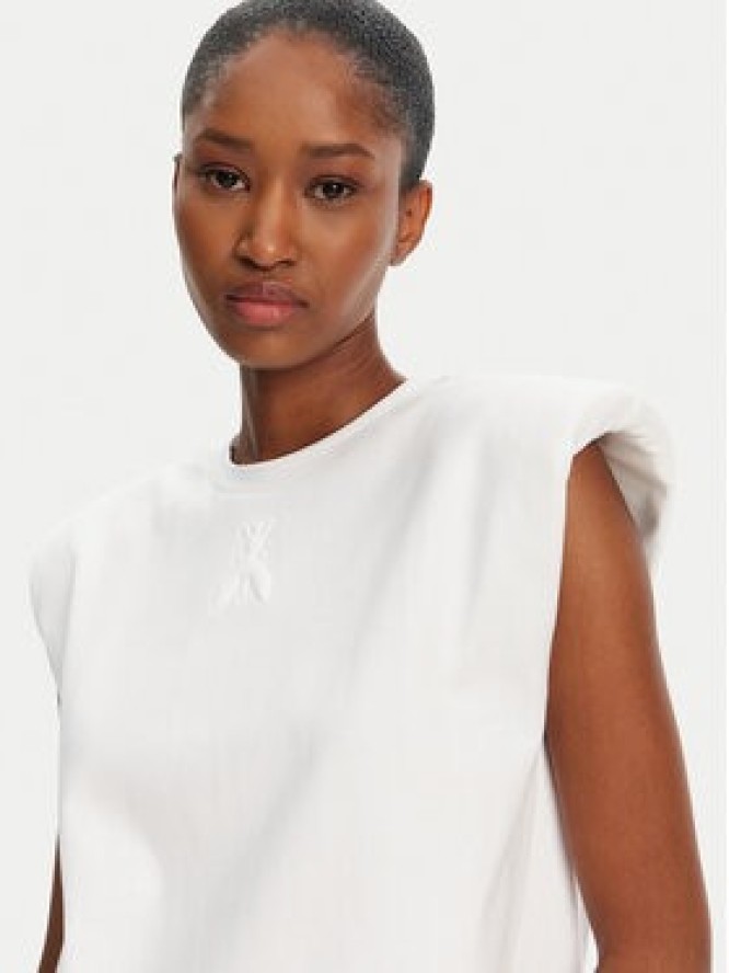 Patrizia Pepe T-Shirt 2M4443/J289-W103 Biały Regular Fit