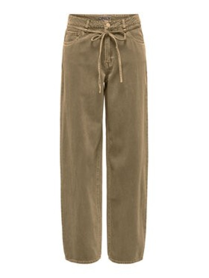 ONLY Jeansy Gianna 15372521 Beżowy Straight Leg