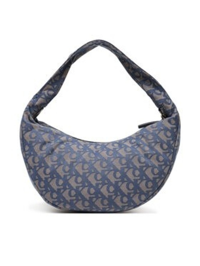 Calvin Klein Torebka Ckj Monogram Pinched Medium Shou LV04F3206G Niebieski