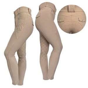 Legginsy jeździeckie z pełnym lejem JD ATTACK Elite