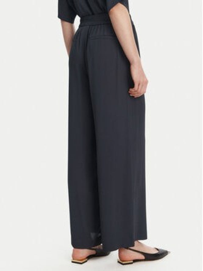 Marella Spodnie palazzo Vivaio 2513131054 Granatowy Wide Leg