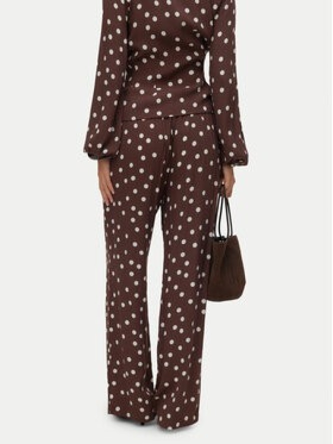 Vero Moda Spodnie materiałowe Elisa 10347961 Brązowy Loose Fit
