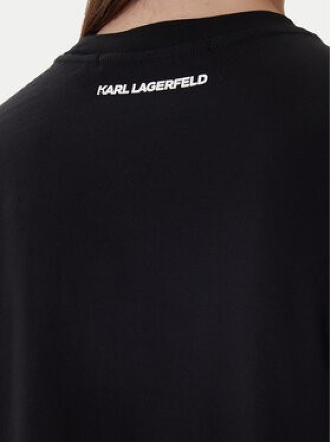 KARL LAGERFELD T-Shirt A1W17126 Czarny Regular Fit