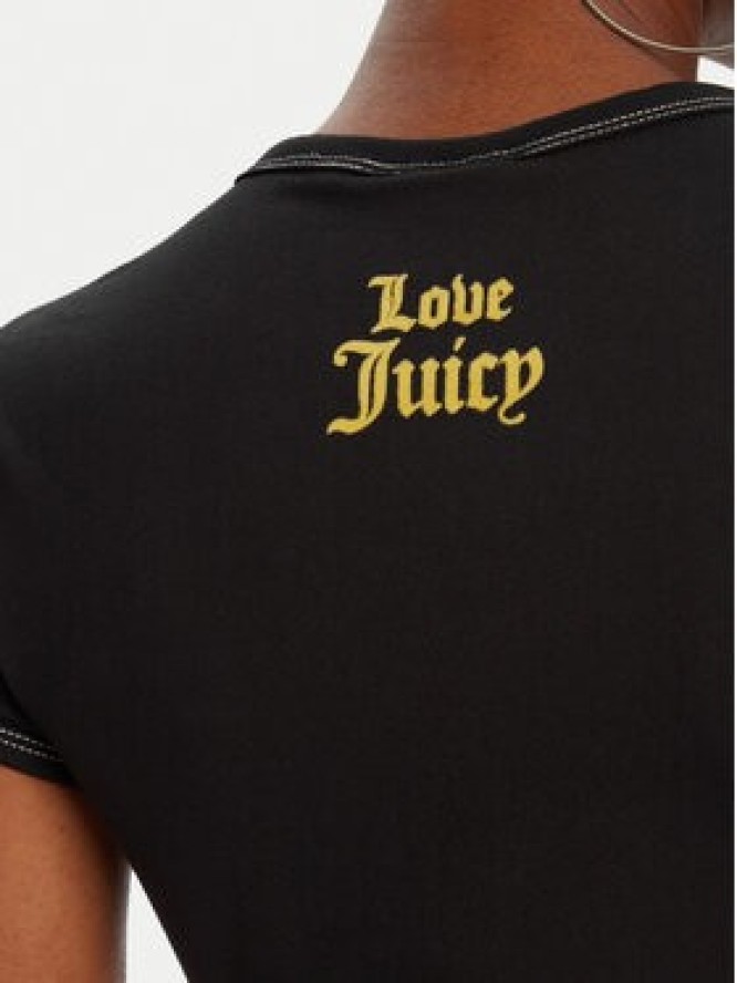 Juicy Couture T-Shirt JCNCT225460 Czarny Regular Fit