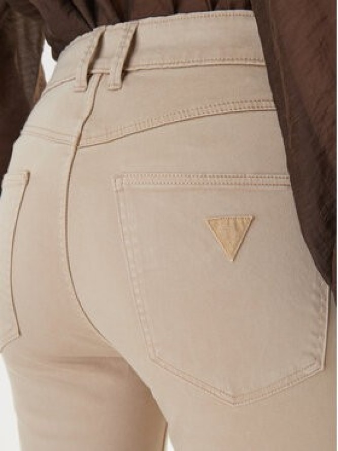 Guess Jeansy W5GA91 W93CM Beżowy Skinny Fit