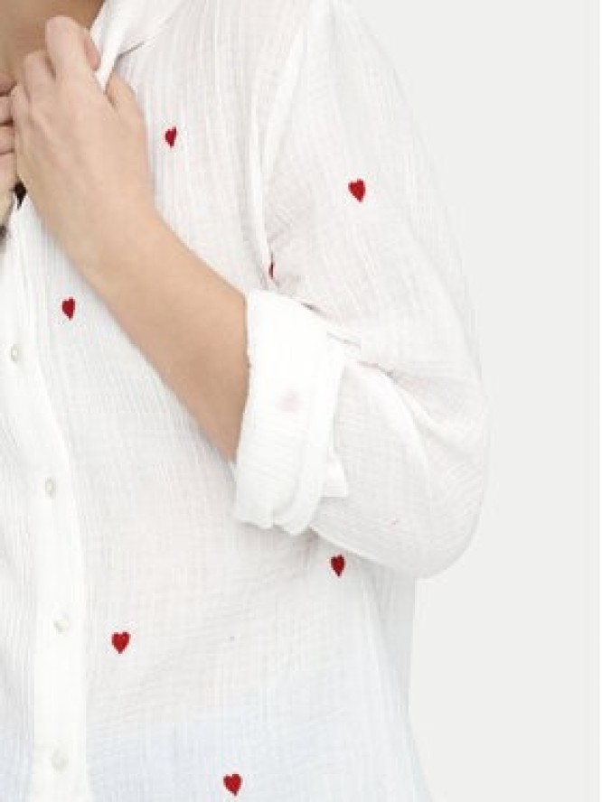 ONLY Koszula Heart 15332482 Biały Regular Fit