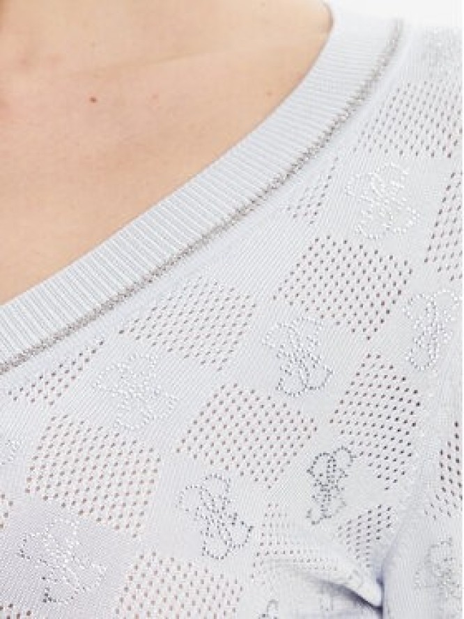 Guess Sweter W5GR07 Z3D60 Niebieski Regular Fit