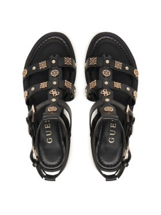 Guess Sandały FLJYZZ PEL03 Czarny