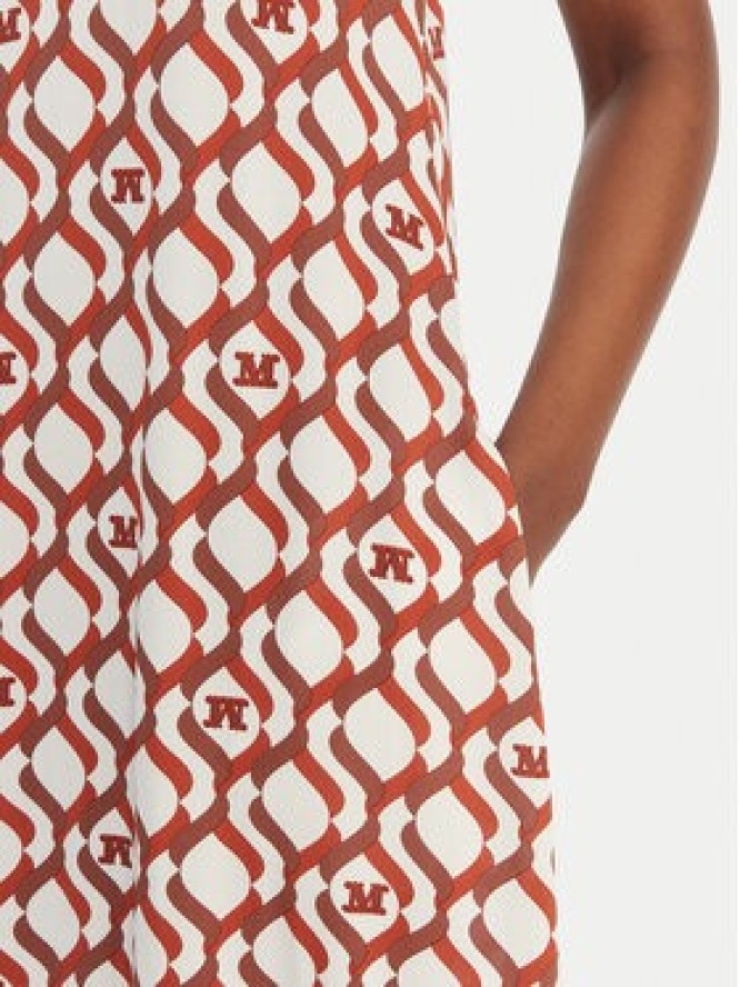 Max Mara Beachwear Sukienka letnia Paste 2616621069 Miedziany Regular Fit