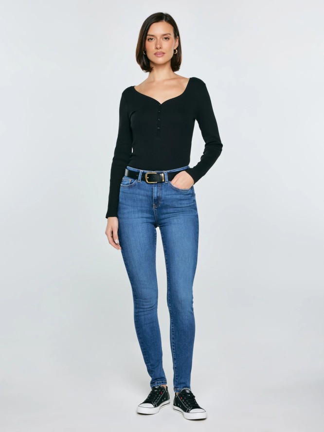 Jeansy damskie skinny niebieskie Clarisa 365