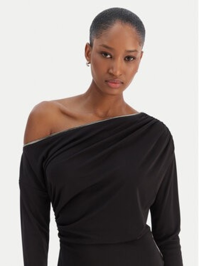 Rinascimento Sukienka koktajlowa CFC0126544003 Czarny Slim Fit