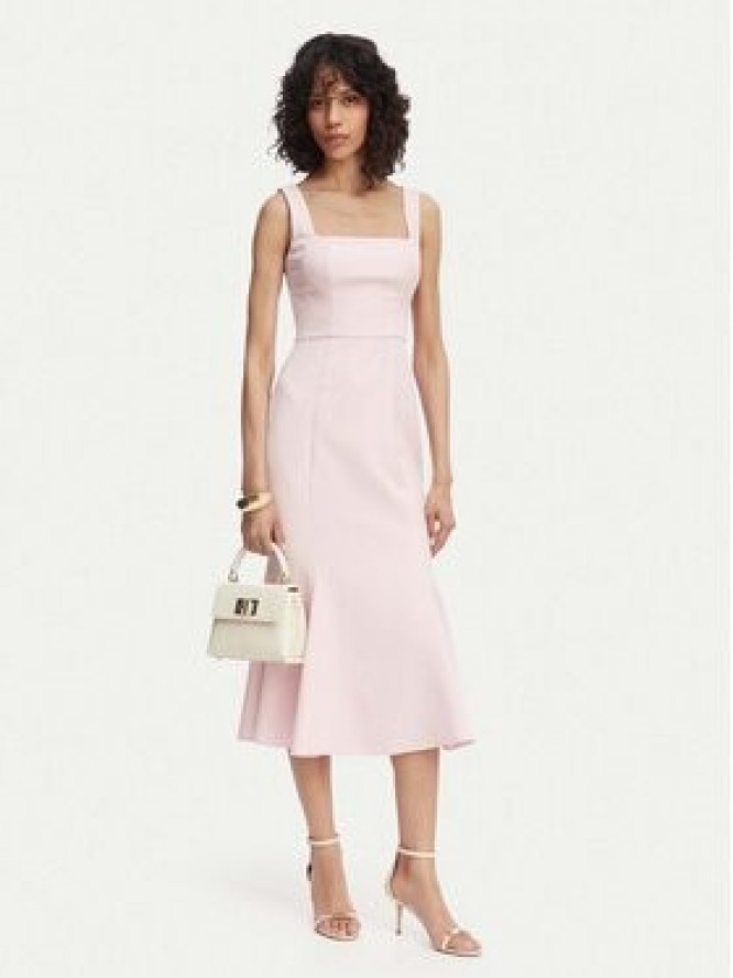 ACCESS FASHION Sukienka koktajlowa 63-3428-135 Różowy jasny Regular Fit