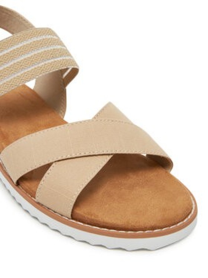 Skechers Sandały BOBS Desert Kiss-Shore Enough 114130/NAT Beżowy