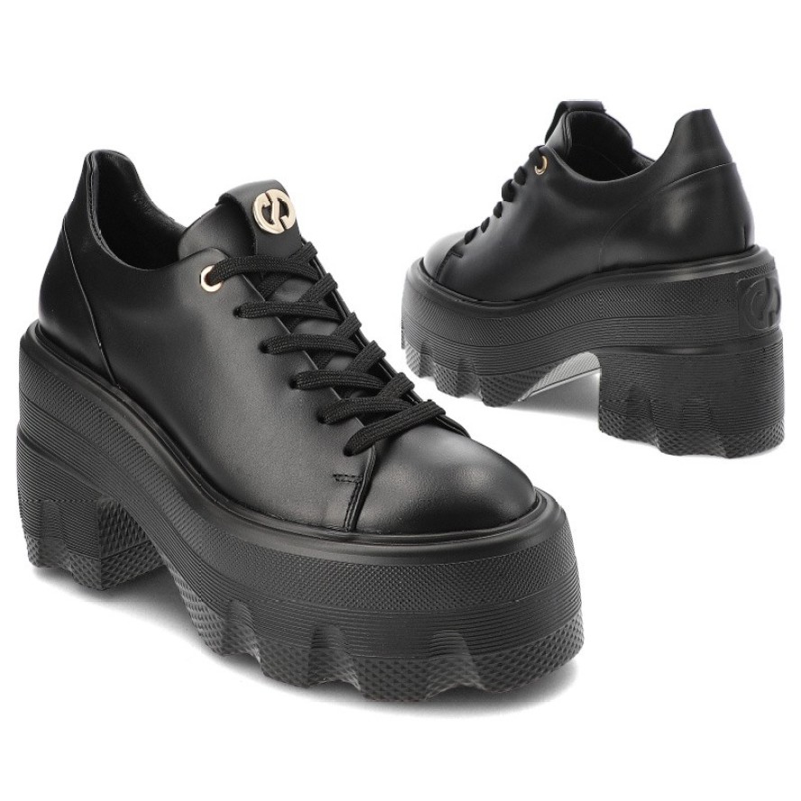 Czarne Sneakersy Carinii Modne Obuwie Damskie