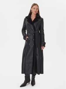 Bardot Płaszcz przejściowy 59622JB1 Czarny Regular Fit