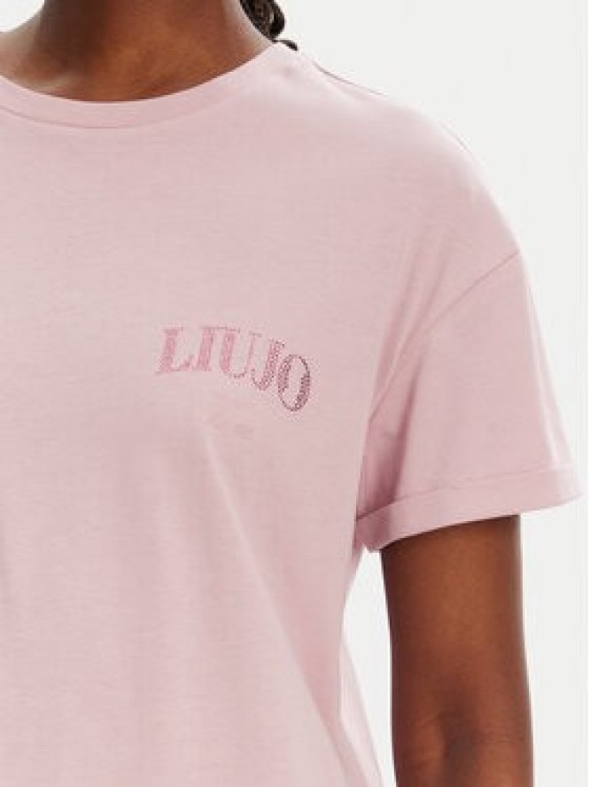 Liu Jo T-Shirt WA5144 JS923 M9621 Różowy Regular Fit