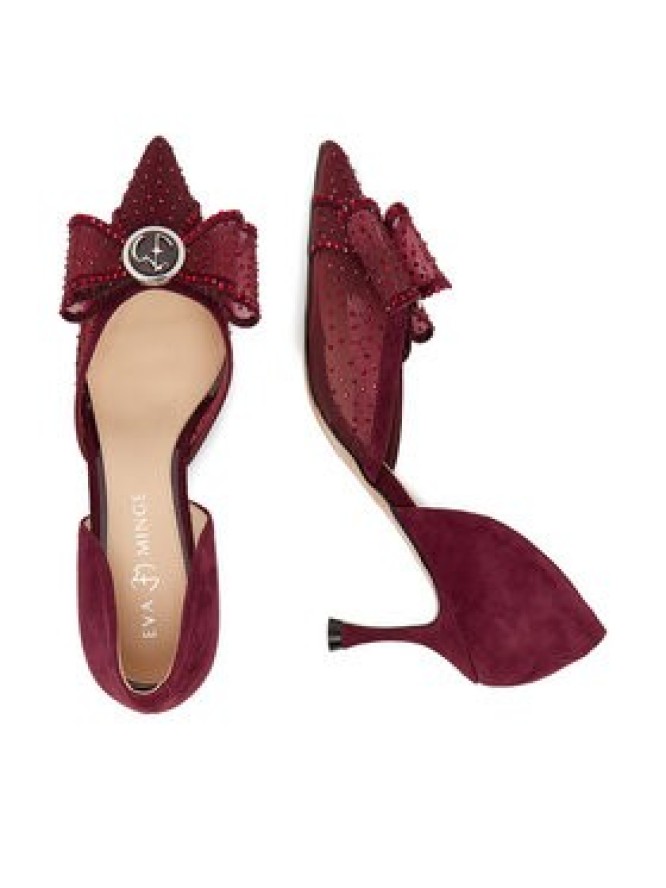 Eva Minge Szpilki EO-AVA-78096-202 Bordowy