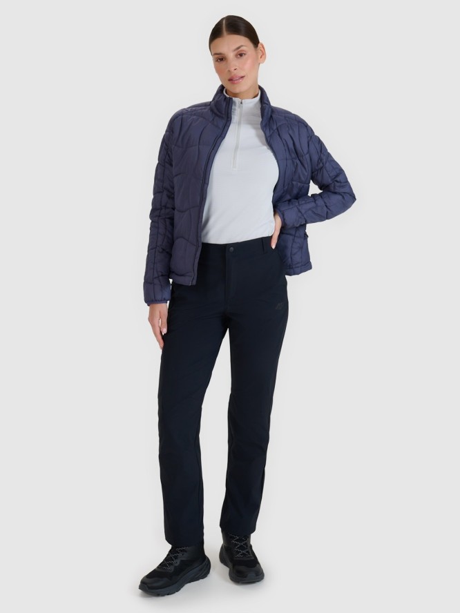 4F Kurtka puchowa trekkingowa z wypełnieniem Primaloft Silver damska - szara S