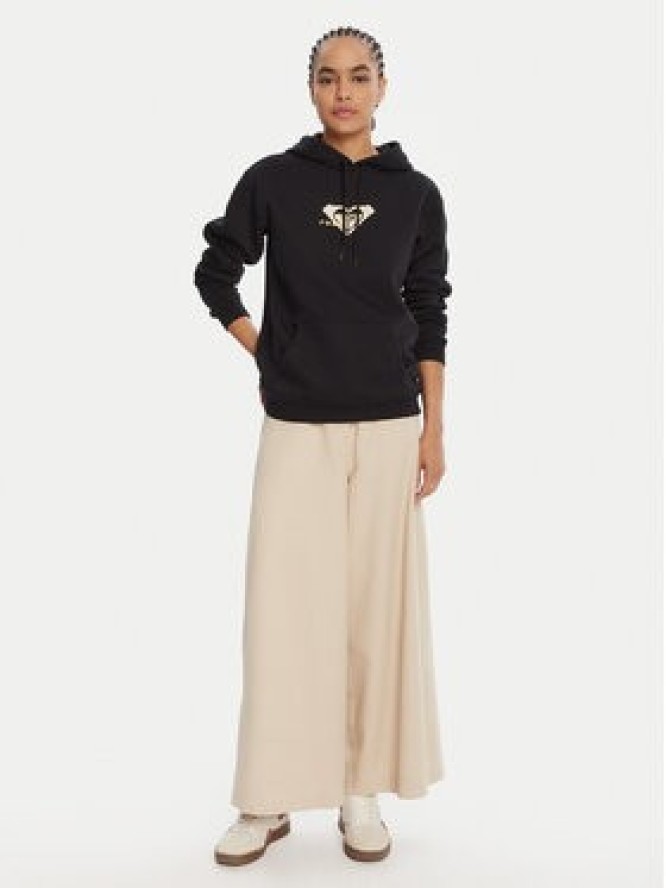 Roxy Bluza ERJFT05028 Czarny Regular Fit