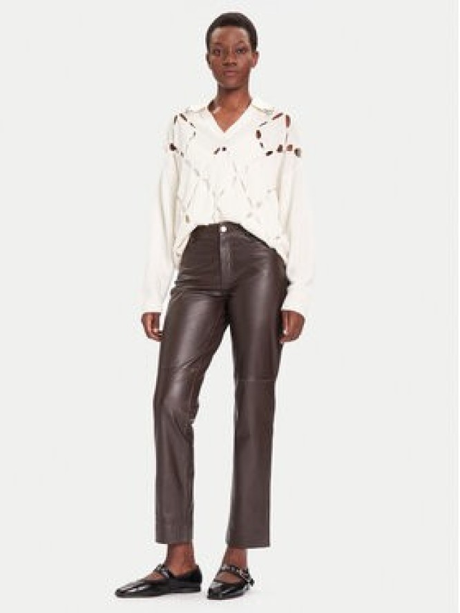 Liu Jo Sweter MF5038 MS009 Biały Regular Fit