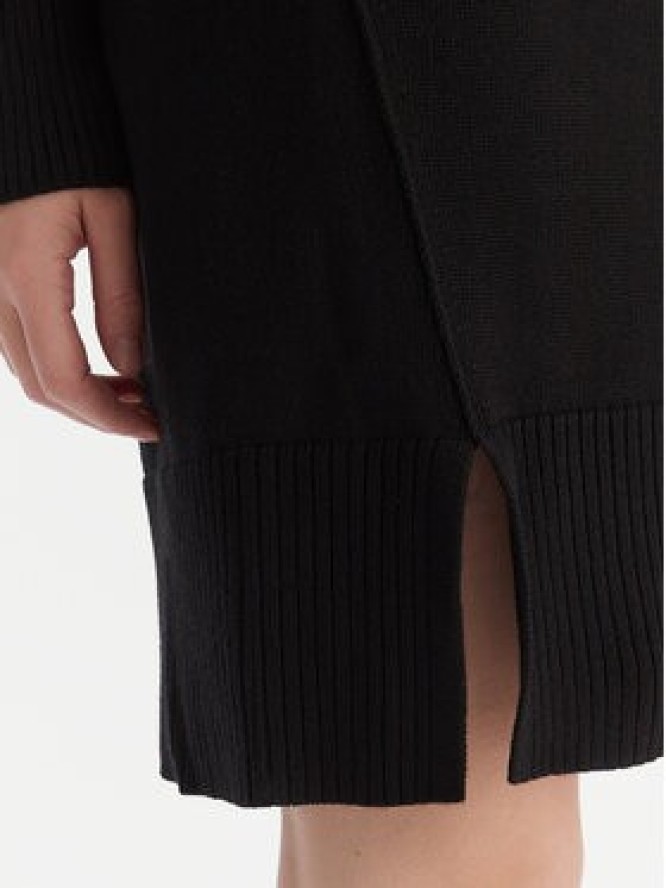 BOSS Sukienka dzianinowa C_Feringatessa 50550493 Czarny Relaxed Fit
