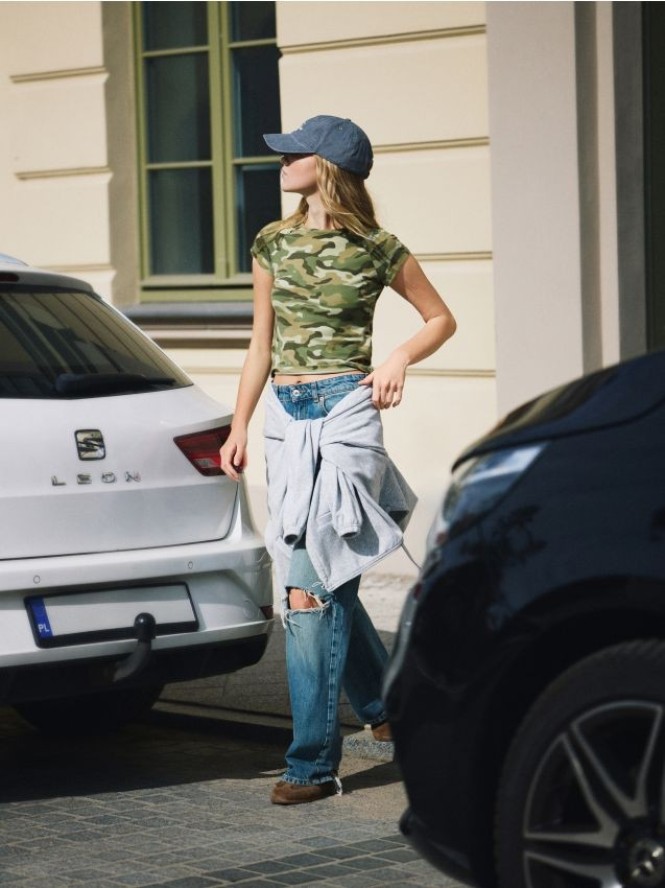 T-shirt z bawełną - wielobarwny