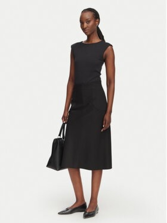 HUGO Spódnica midi Rasiana 50564165 Czarny Regular Fit