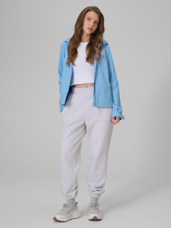 4F Kurtka softshell wiatroodporna membrana 5000 damska - niebieska L