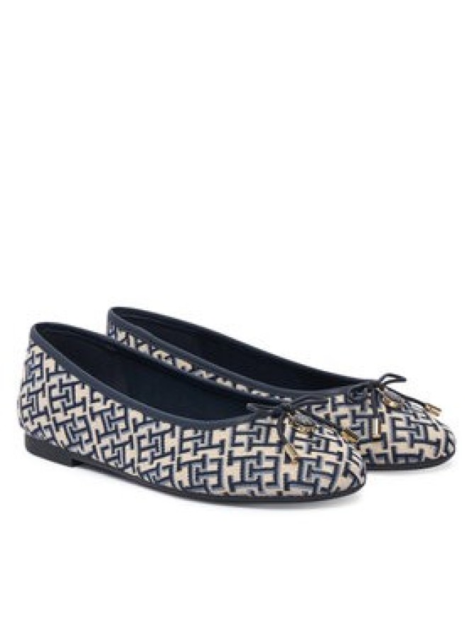 Tommy Hilfiger Baleriny Th Charm Jacquard Ballerina FW0FW09504 Kolorowy