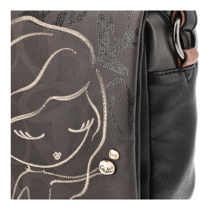 Stylowa Brązowa Torebka Damska Z Klapką Anekke