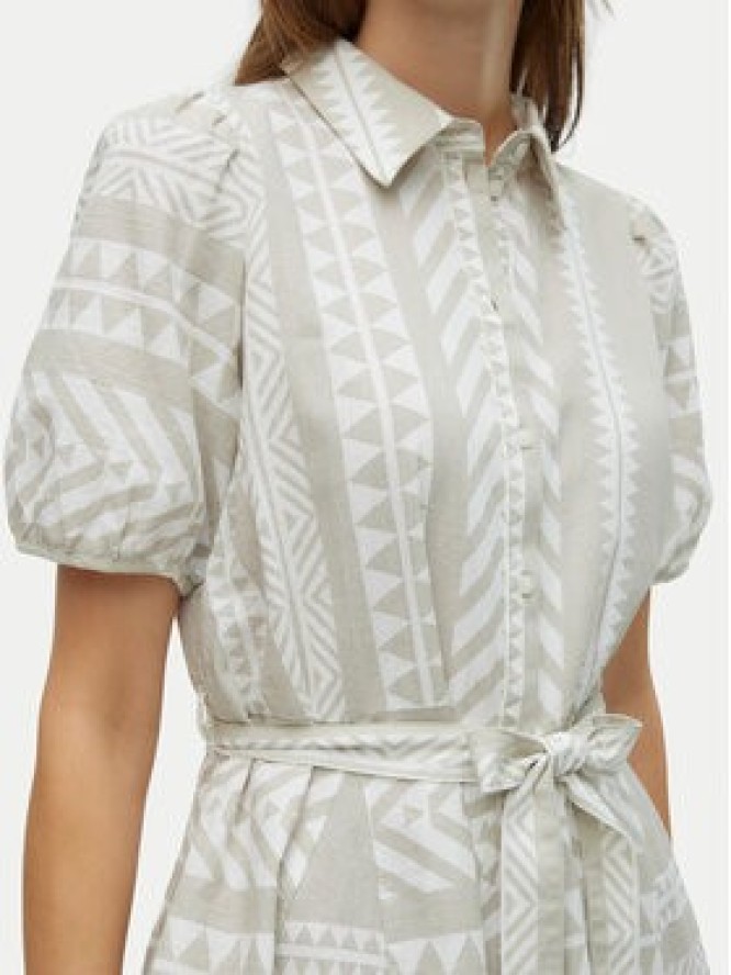 Vero Moda Sukienka koszulowa Dicthe 10303728 Beżowy Regular Fit
