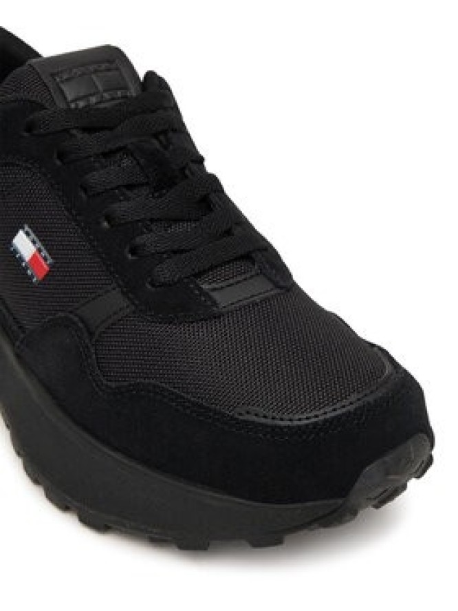 Tommy Jeans Sneakersy Modern Runner Mix EN0EN03100 Czarny
